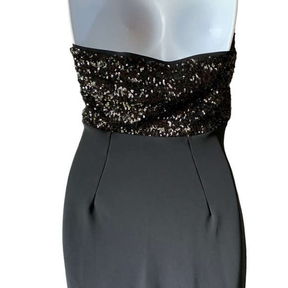 Chiara Boni Iria Black Sequin Gown Maxi Dress, NWT - Picture 6 of 10